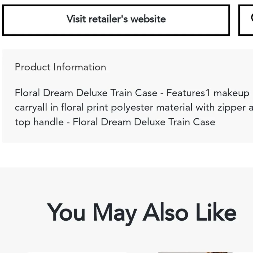 Tartan + Twine Floral Dream Deluxe Traincase‎